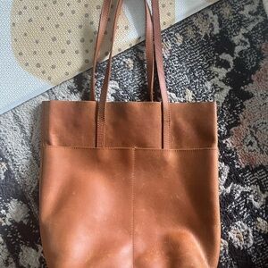 Able Selam Leather Tote Bag